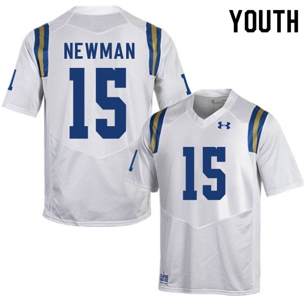 Youth #15 Jake Newman UCLA Bruins College Football Jerseys Sale-White - Click Image to Close